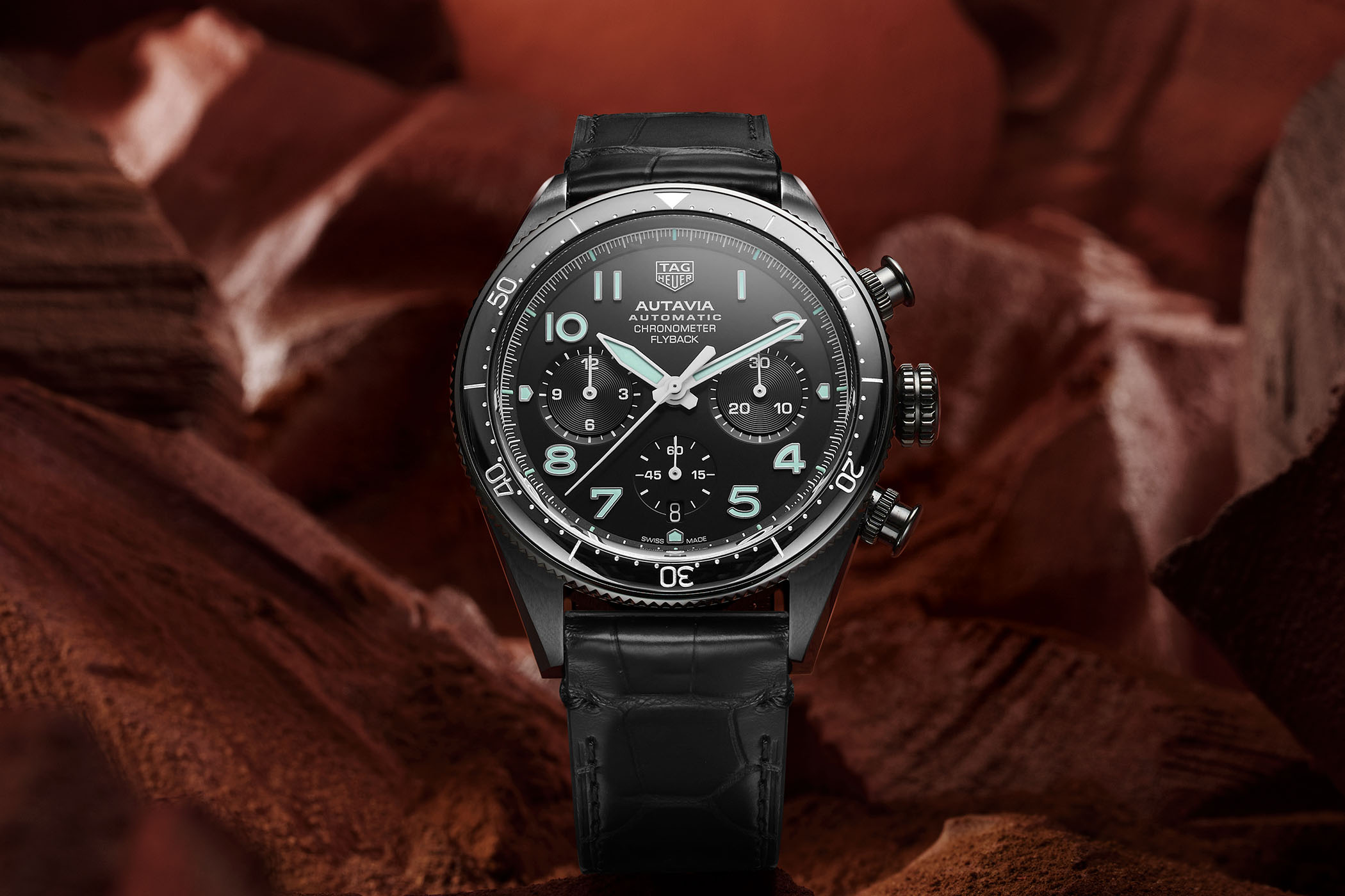 THE UK SWISS REPLICA TAG HEUER AUTAVIA 60TH ANNIVERSARY FLYBACK CHRONOGRAPH