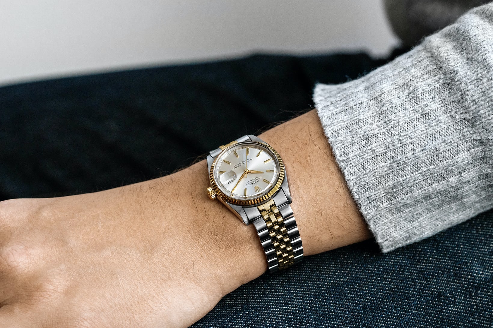 1963 UK Perfect Fake Rolex Datejust Ref. 1601 In Two-Tone